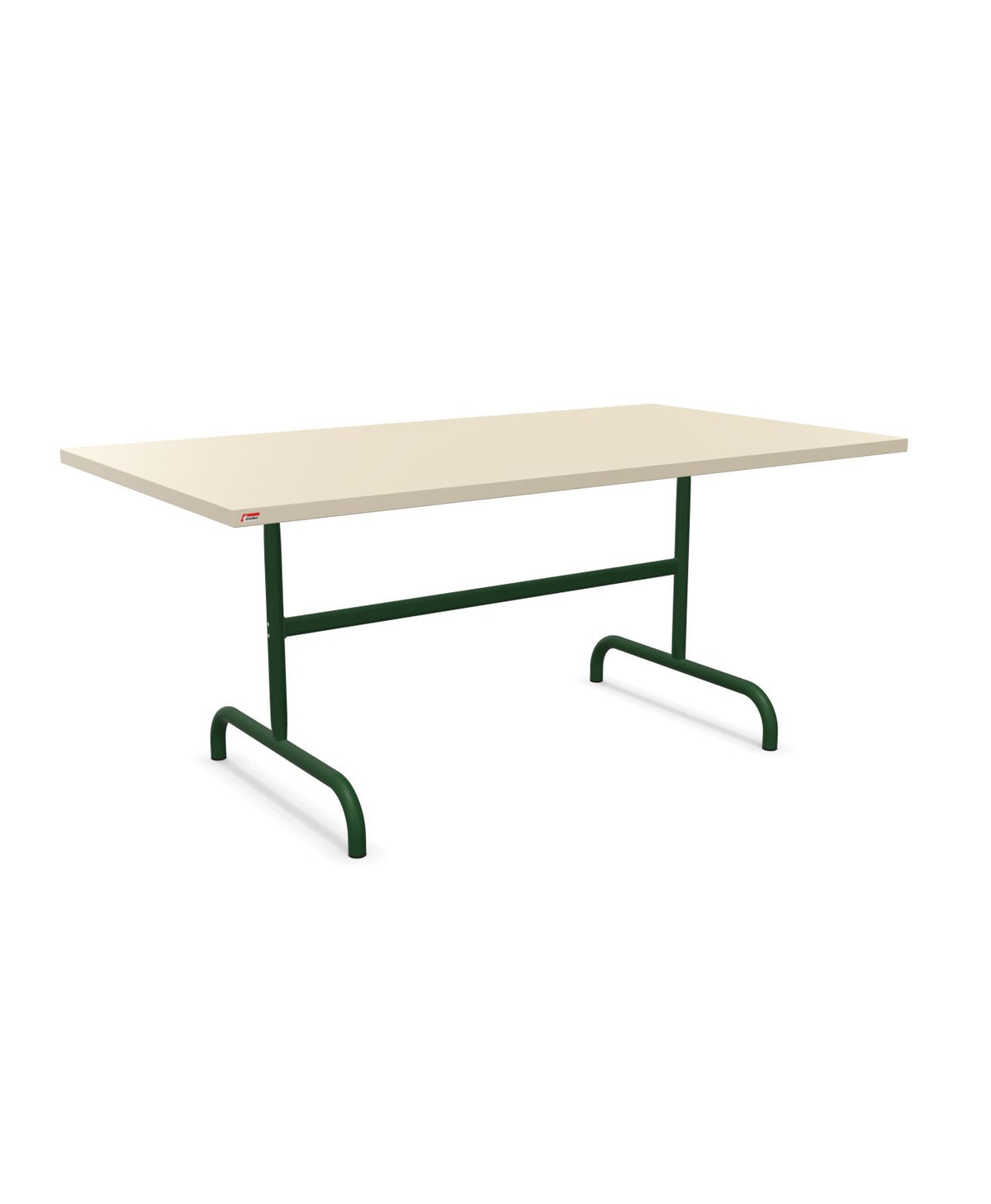 Schaffner Säntis Table repas rabattable 165x90cm Sable Pastel 15 Vert Sapin 66