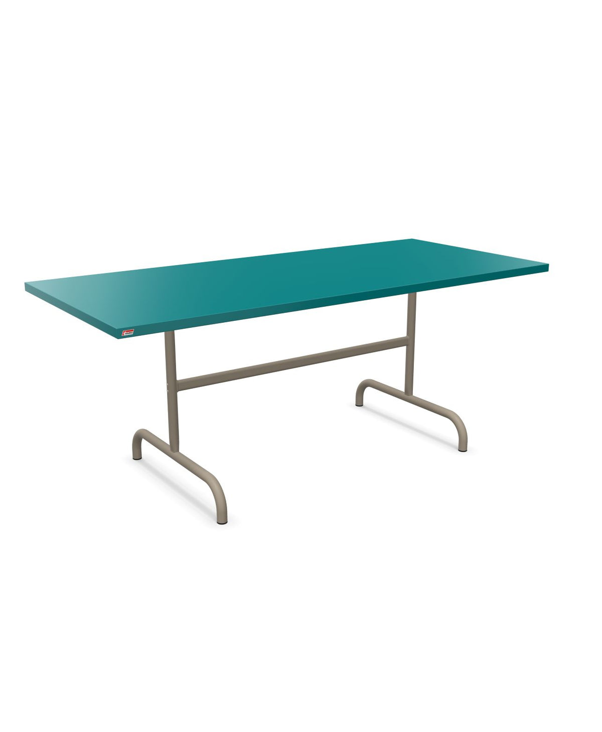 Schaffner Säntis Table repas rabattable 180x80cm Bleu Kali 56 Champagne 85