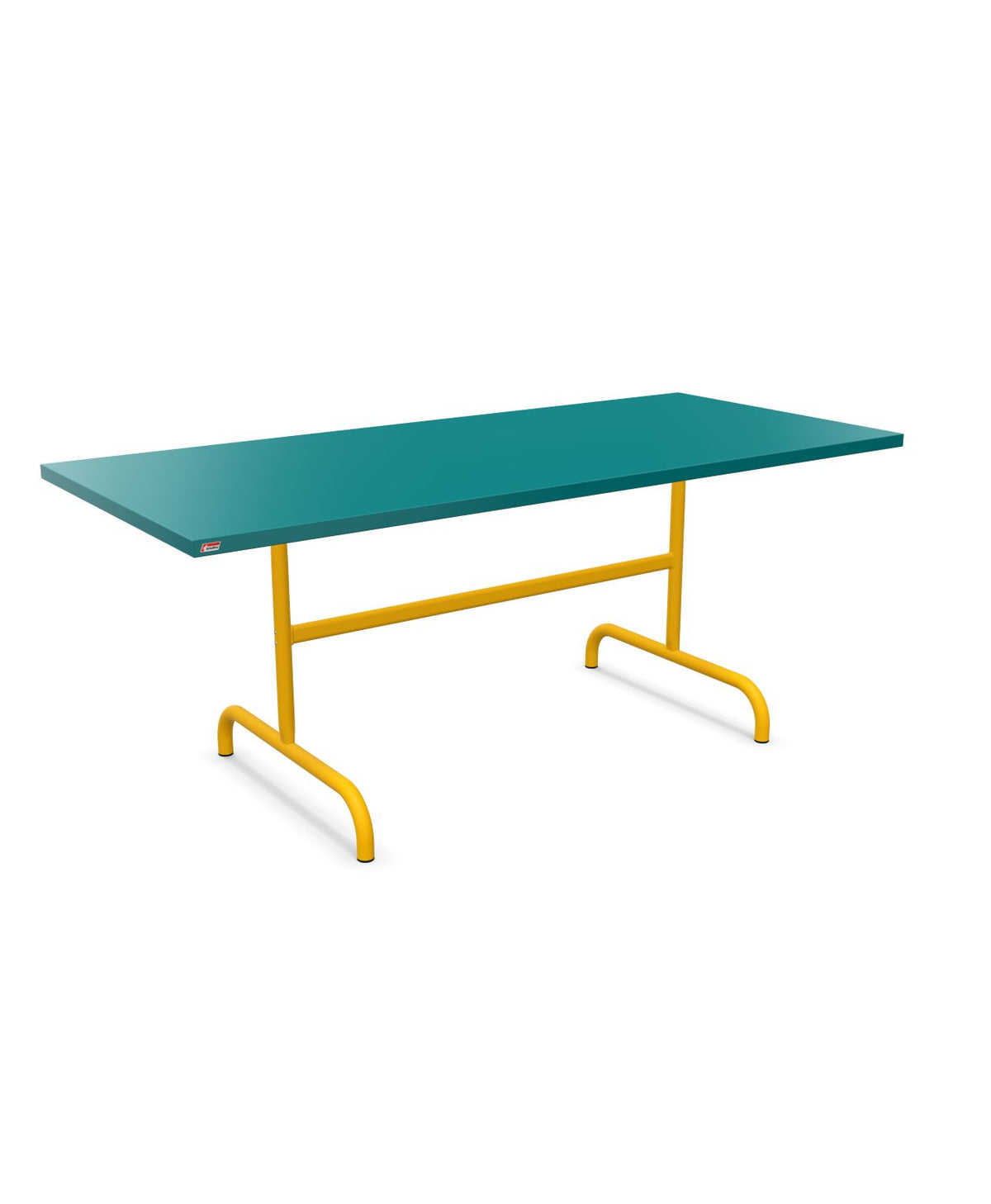 Schaffner Säntis Table repas rabattable 180x80cm Bleu Kali 56 Jaune 11