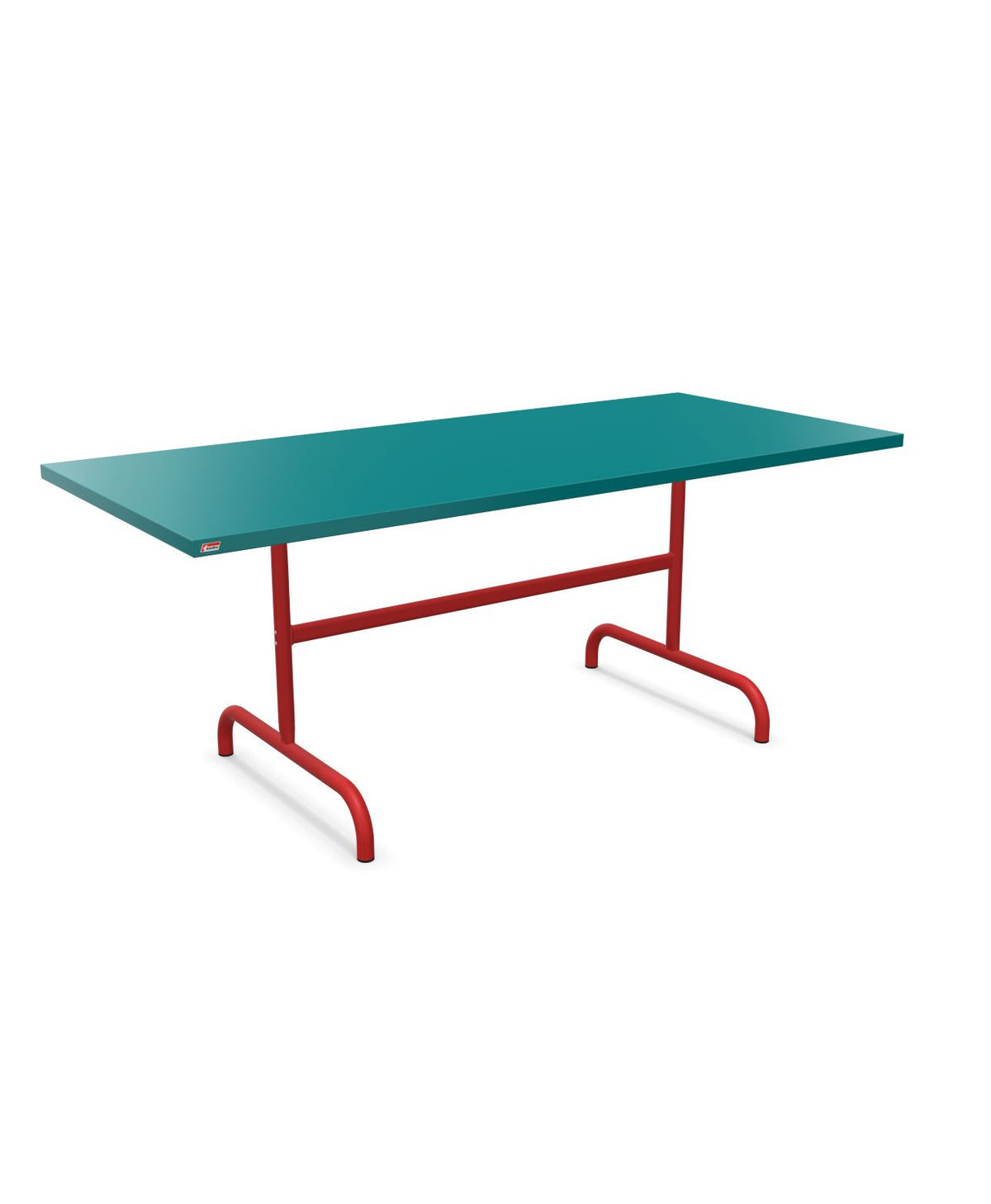 Schaffner Säntis Table repas rabattable 180x80cm Bleu Kali 56 Rouge 30