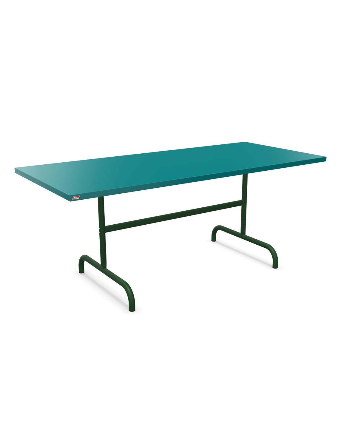 Schaffner Säntis Table repas rabattable 180x80cm Bleu Kali 56 Vert Sapin 66
