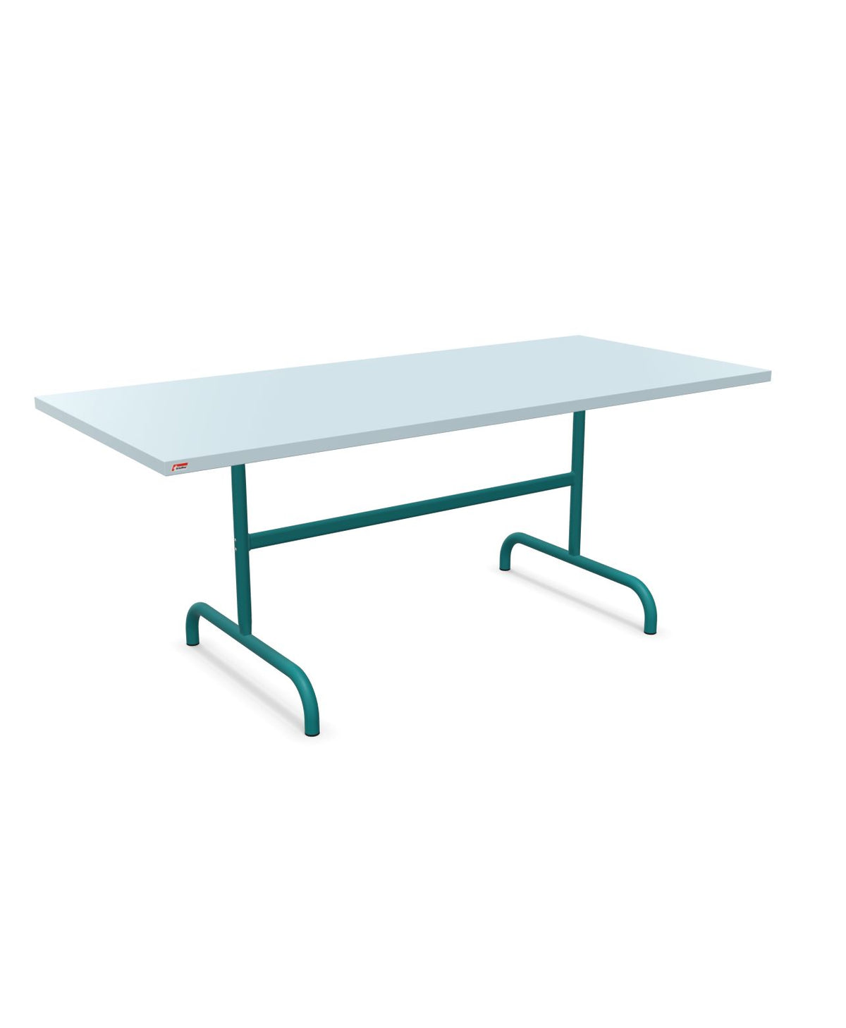 Schaffner Säntis Table repas rabattable 180x80cm Bleu Pastel 51 Bleu Kali 56
