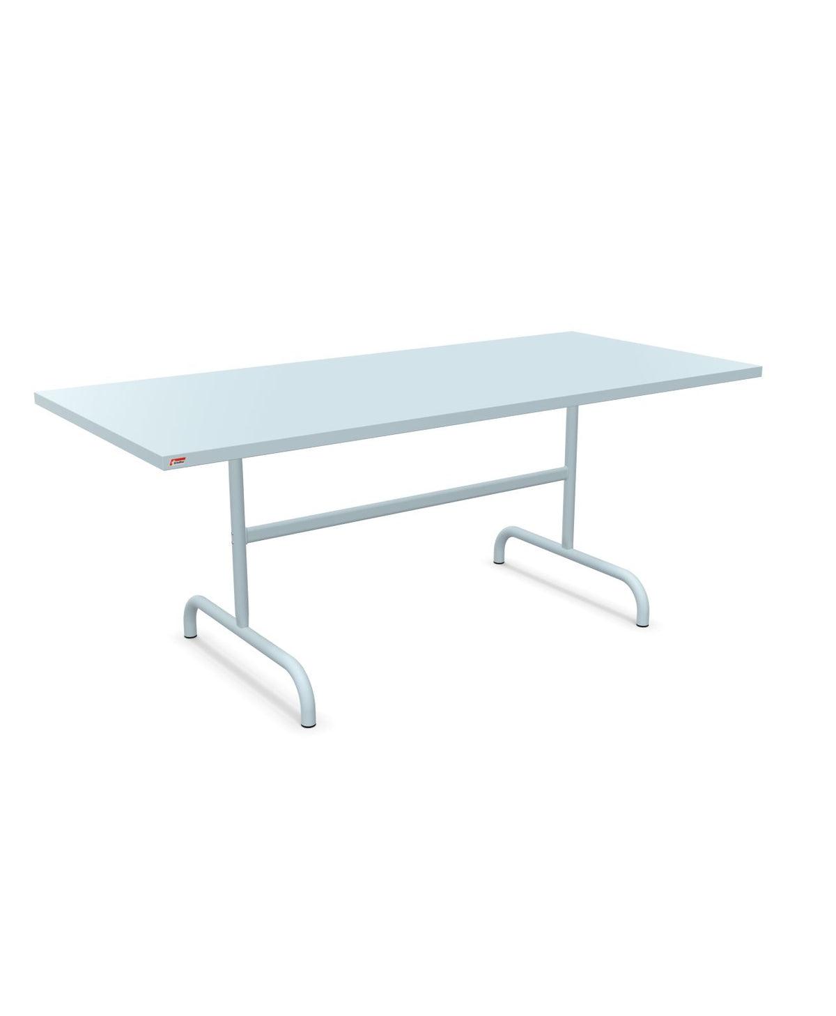 Schaffner Säntis Table repas rabattable 180x80cm Bleu Pastel 51 Bleu Pastel 51