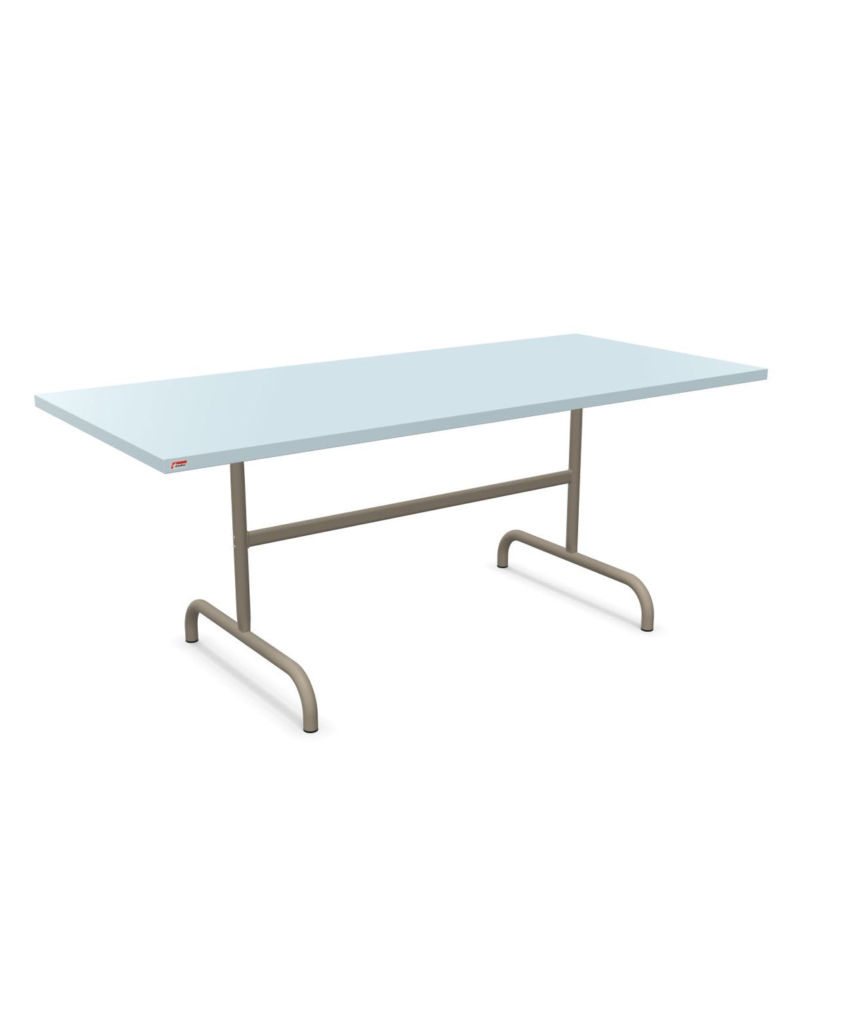 Schaffner Säntis Table repas rabattable 180x80cm Bleu Pastel 51 Champagne 85