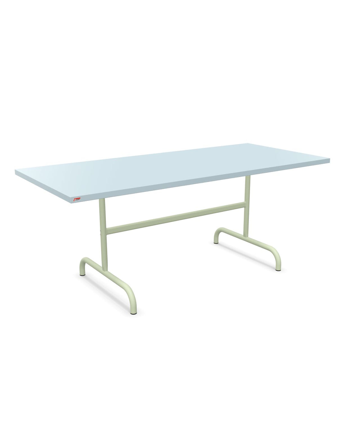 Schaffner Säntis Table repas rabattable 180x80cm Bleu Pastel 51 Vert Pastel 64