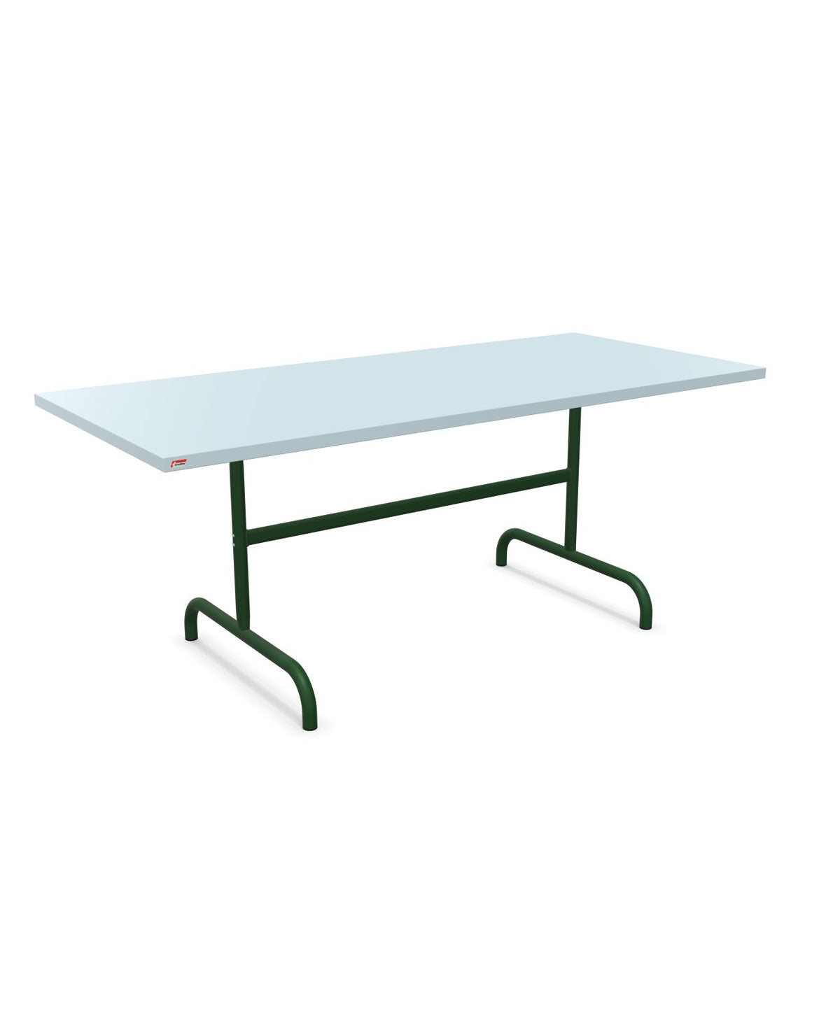 Schaffner Säntis Table repas rabattable 180x80cm Bleu Pastel 51 Vert Sapin 66