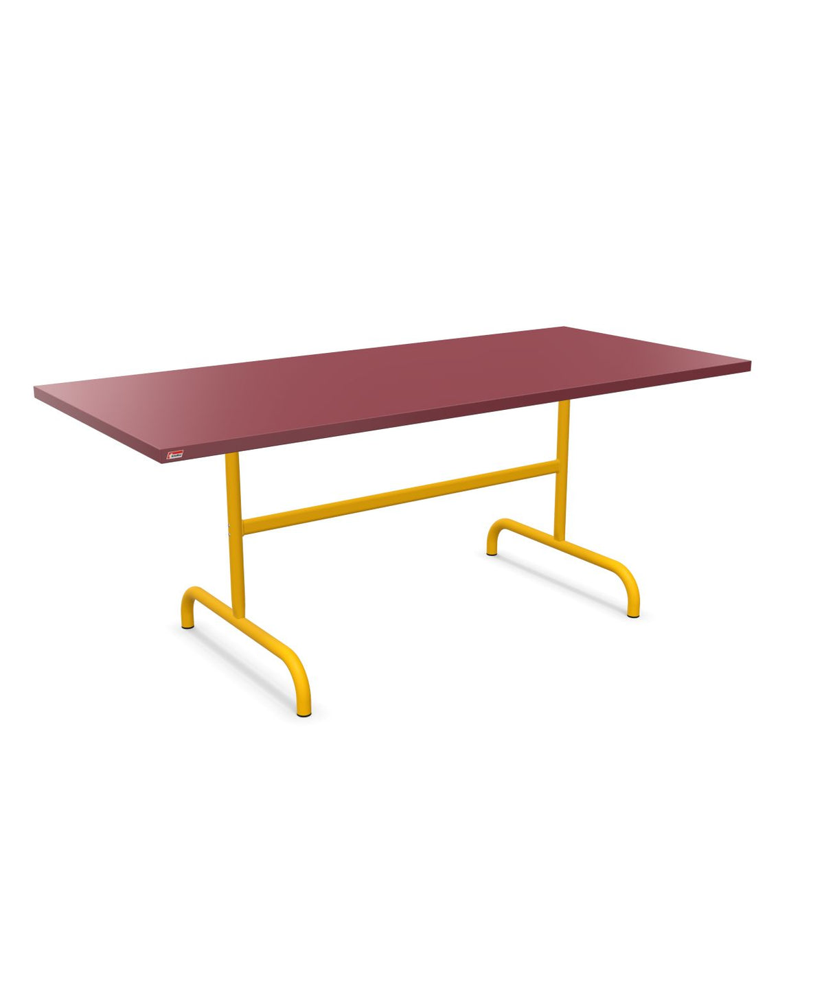 Schaffner Säntis Table repas rabattable 180x80cm Bordeaux 38 Jaune 11