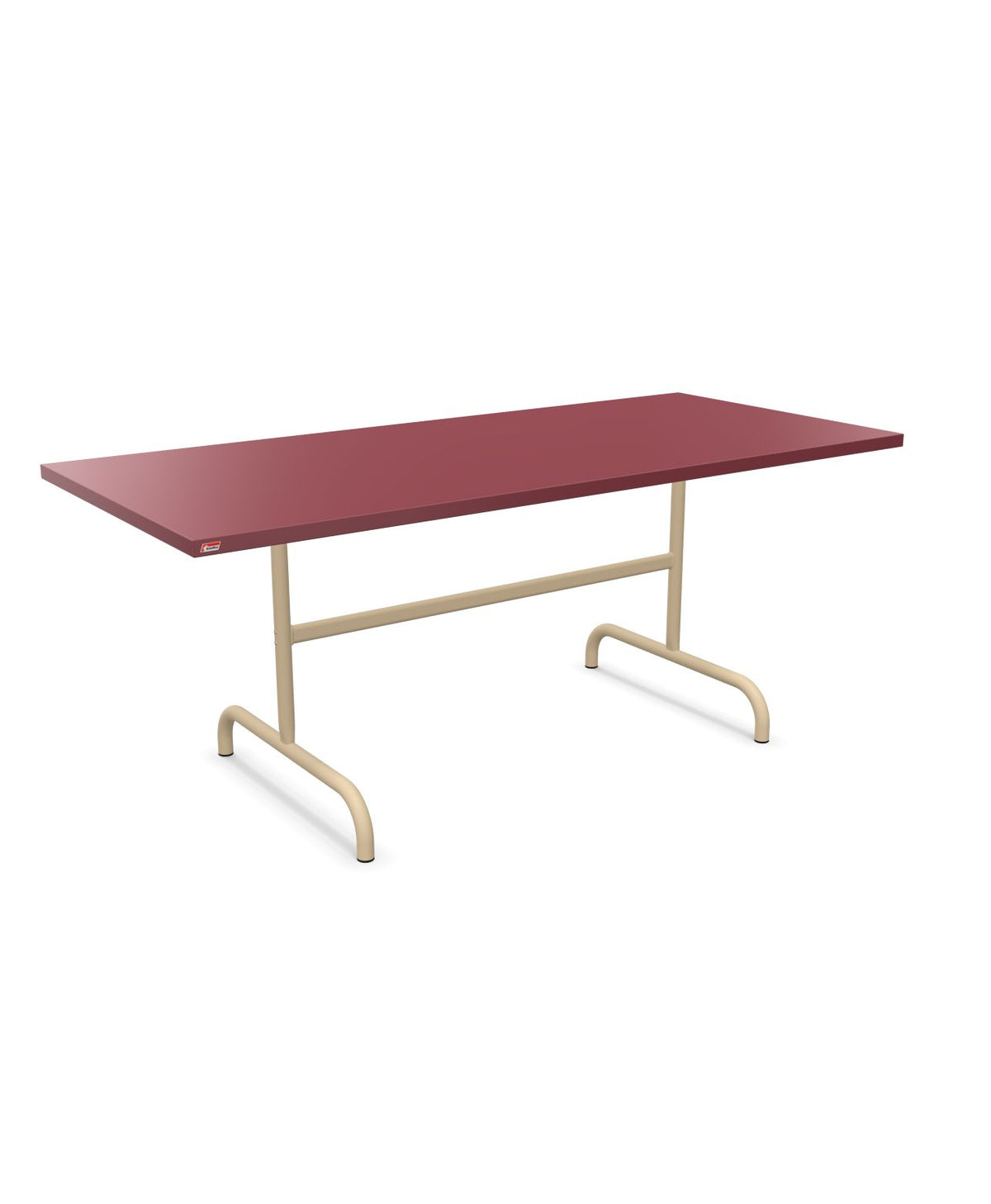 Schaffner Säntis Table repas rabattable 180x80cm Bordeaux 38 Marron Pastel 83