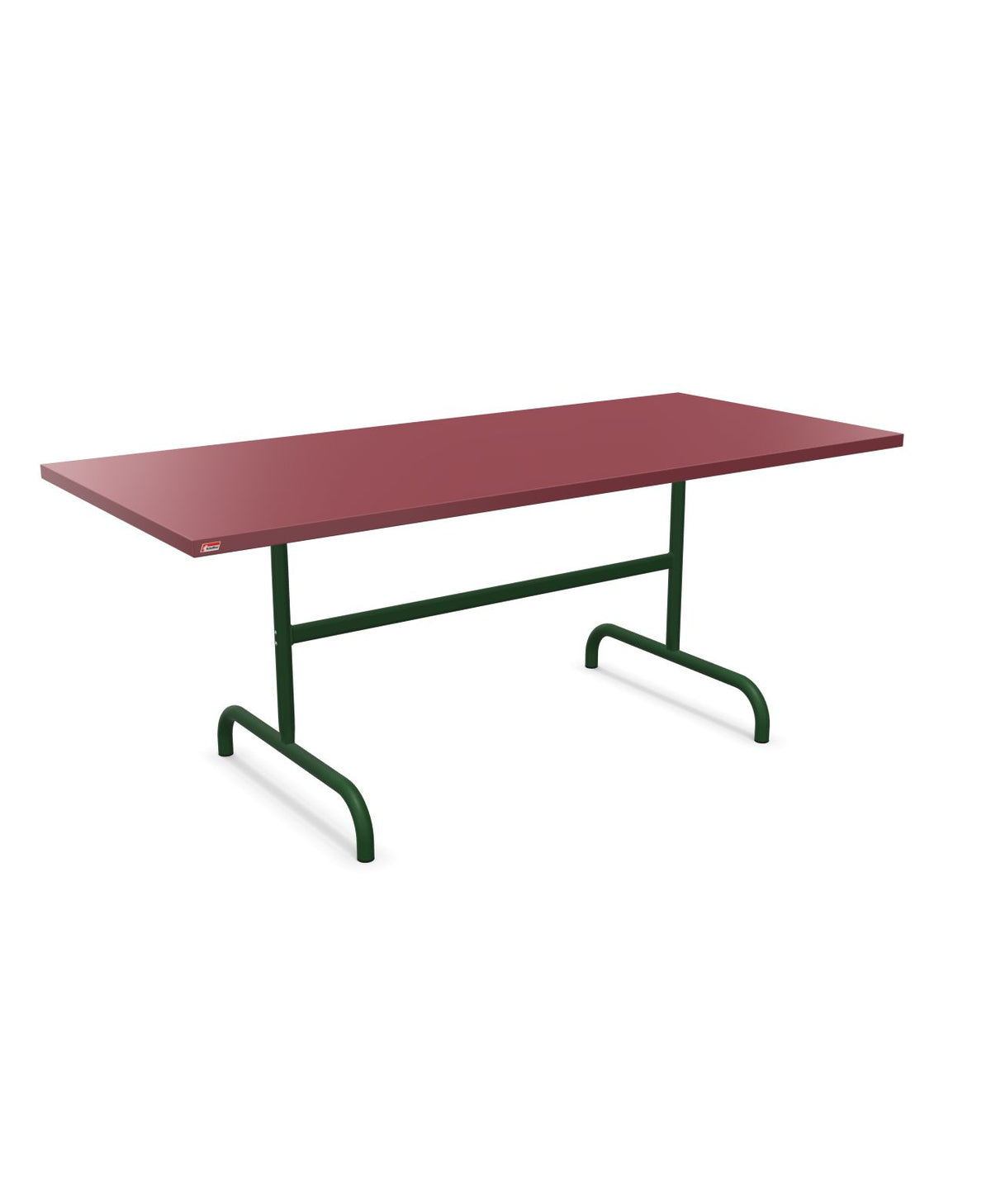 Schaffner Säntis Table repas rabattable 180x80cm Bordeaux 38 Vert Sapin 66