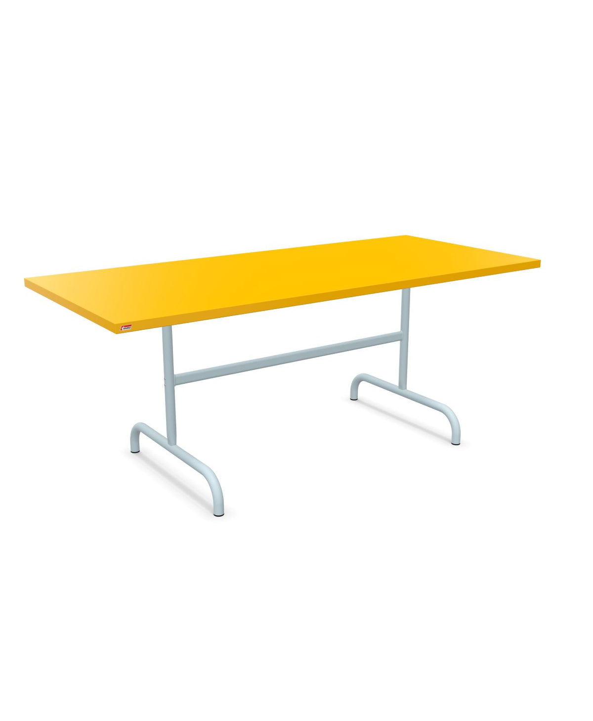 Schaffner Säntis Table repas rabattable 180x80cm Jaune 11 Bleu Pastel 51