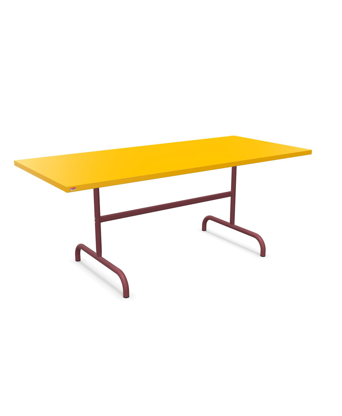 Schaffner Säntis Table repas rabattable 180x80cm Jaune 11 Bordeaux 38
