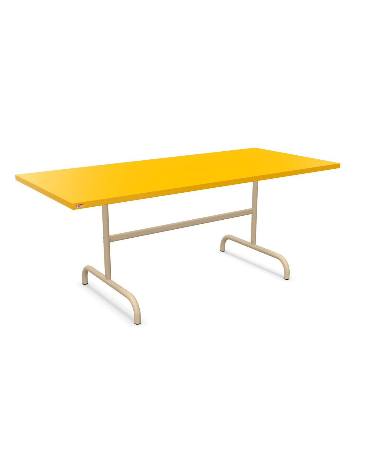 Schaffner Säntis Table repas rabattable 180x80cm Jaune 11 Marron Pastel 83