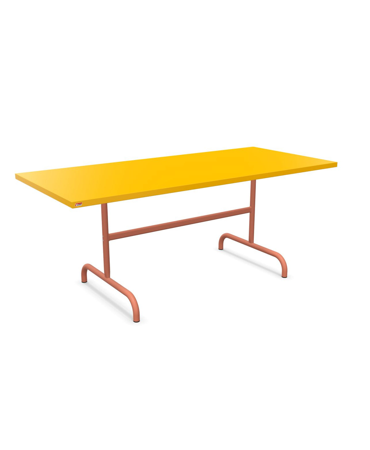 Schaffner Säntis Table repas rabattable 180x80cm Jaune 11 Terracotta 84