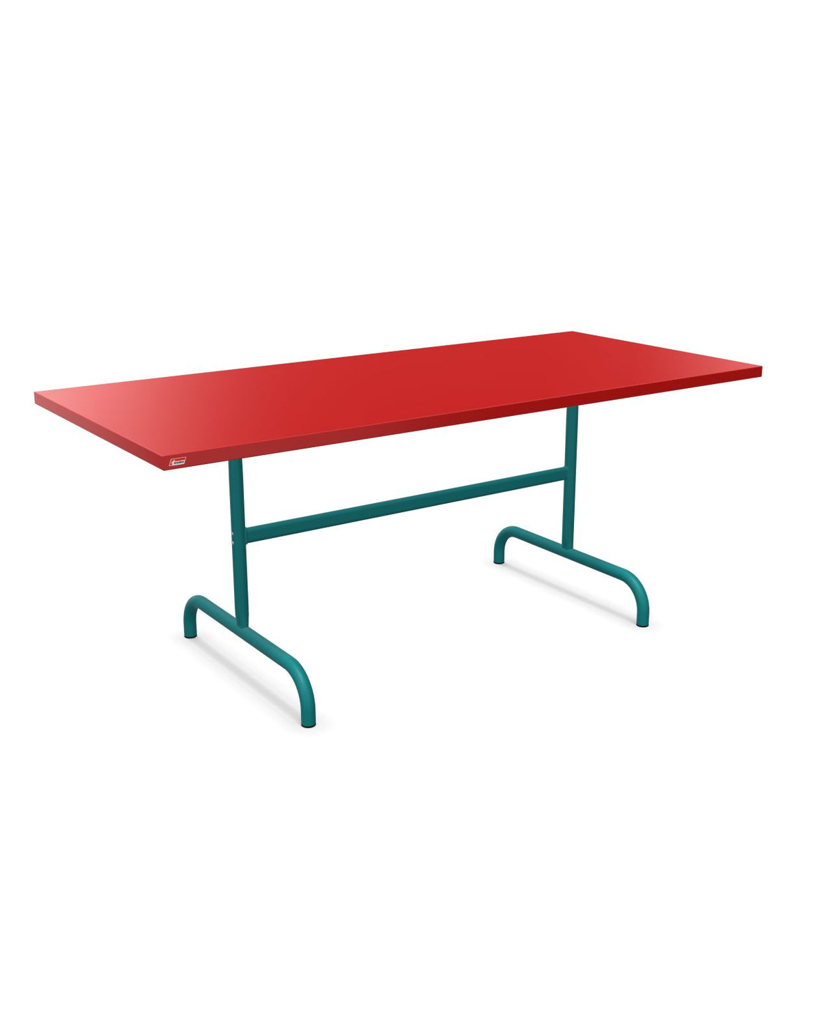Schaffner Säntis Table repas rabattable 180x80cm Rouge 30 Bleu Kali 56