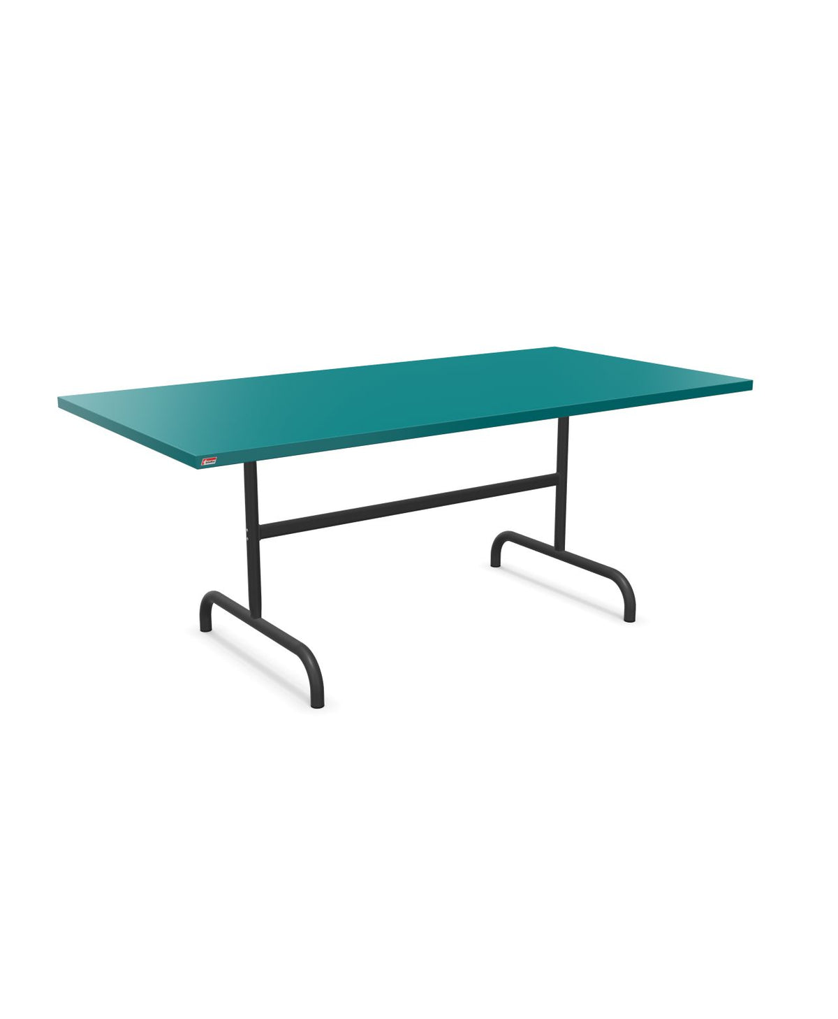Schaffner Säntis Table repas rabattable 180x90cm Bleu Kali 56 Anthracite 77
