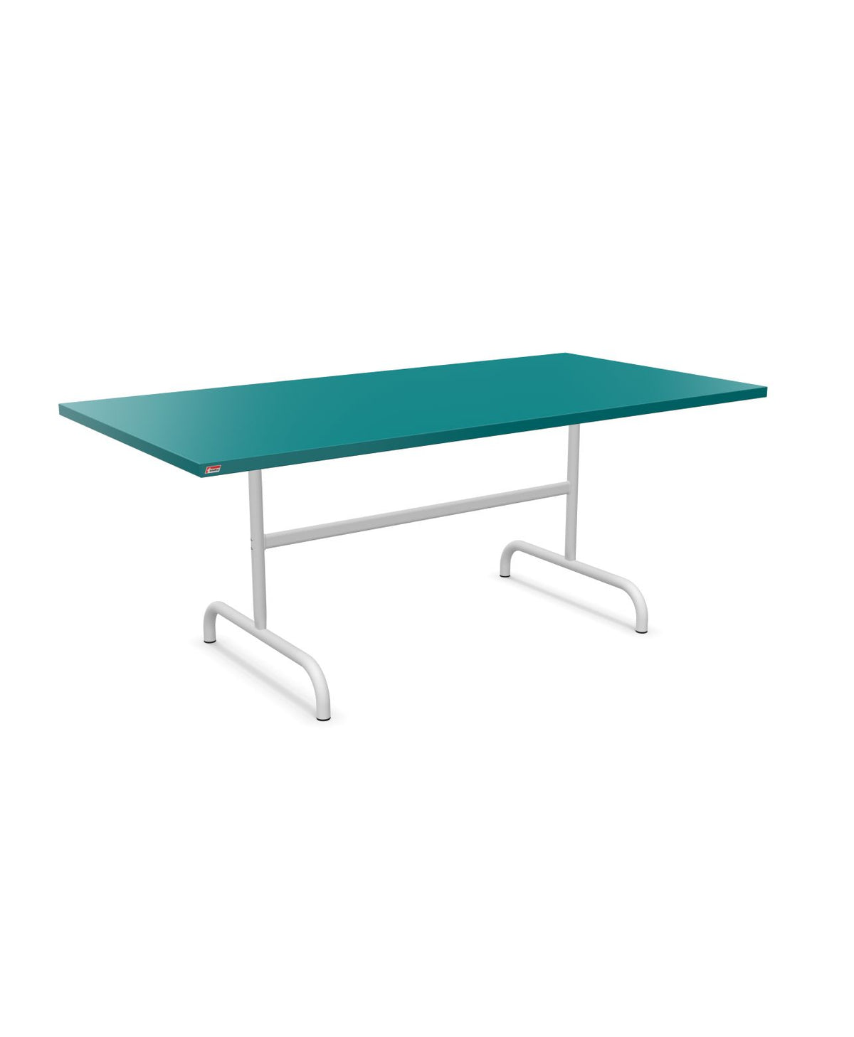 Schaffner Säntis Table repas rabattable 180x90cm Bleu Kali 56 Blanc 90