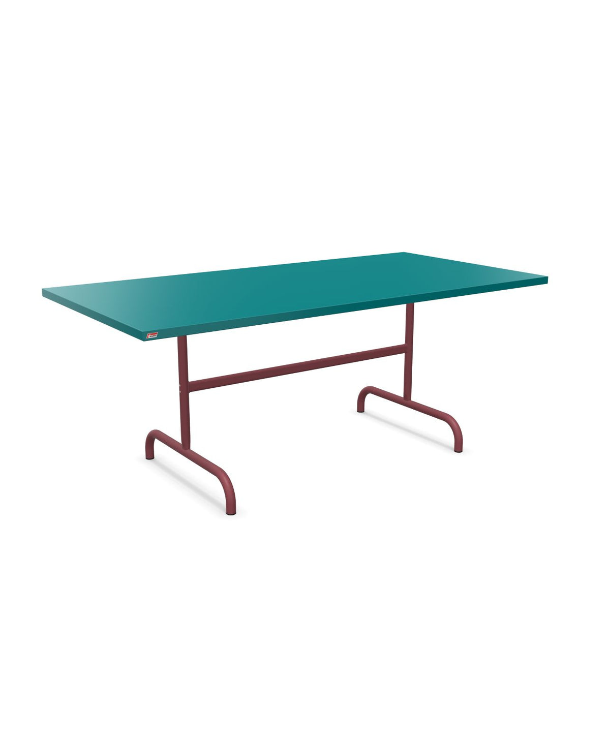 Schaffner Säntis Table repas rabattable 180x90cm Bleu Kali 56 Bordeaux 38