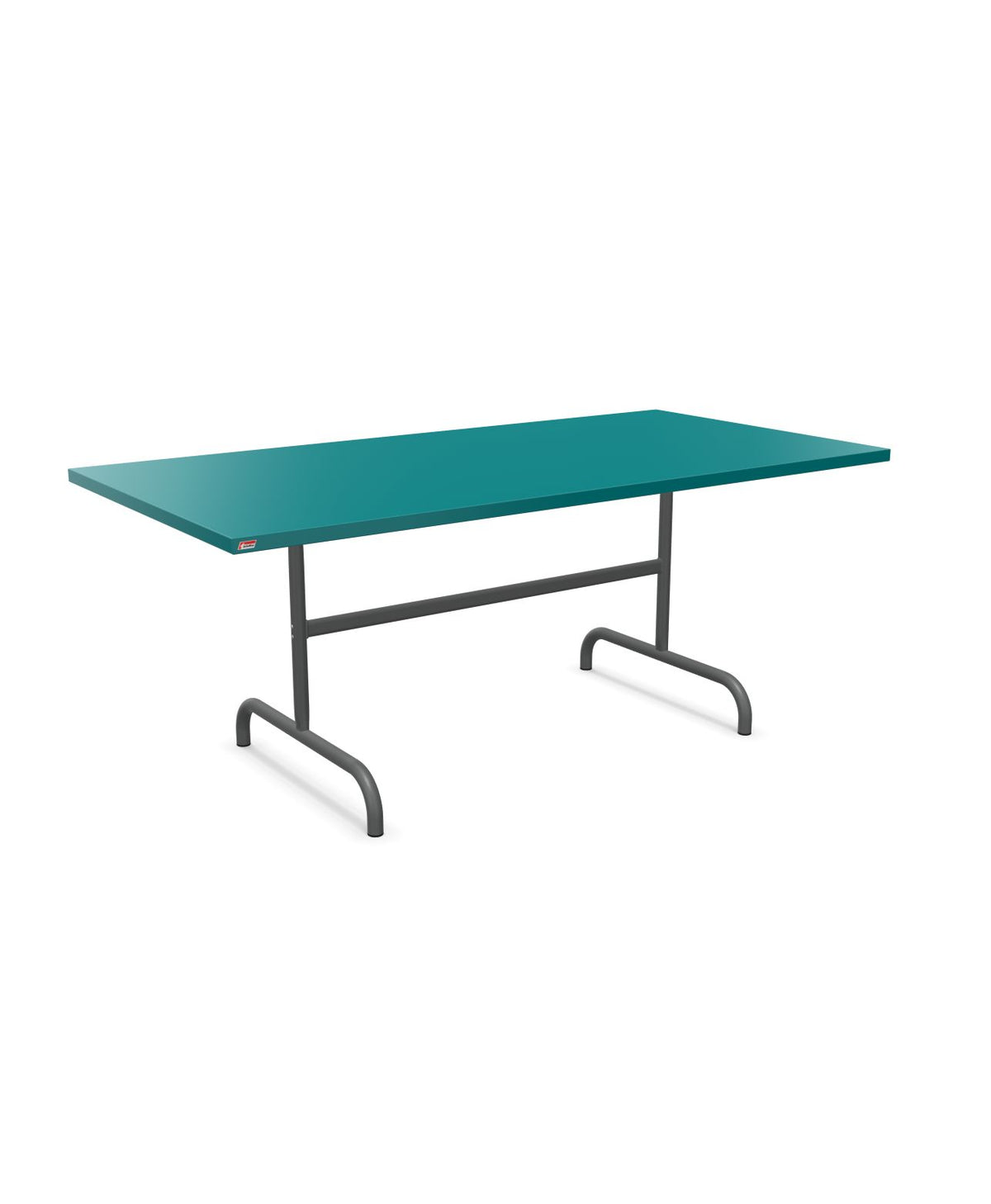 Schaffner Säntis Table repas rabattable 180x90cm Bleu Kali 56 Graphite 73