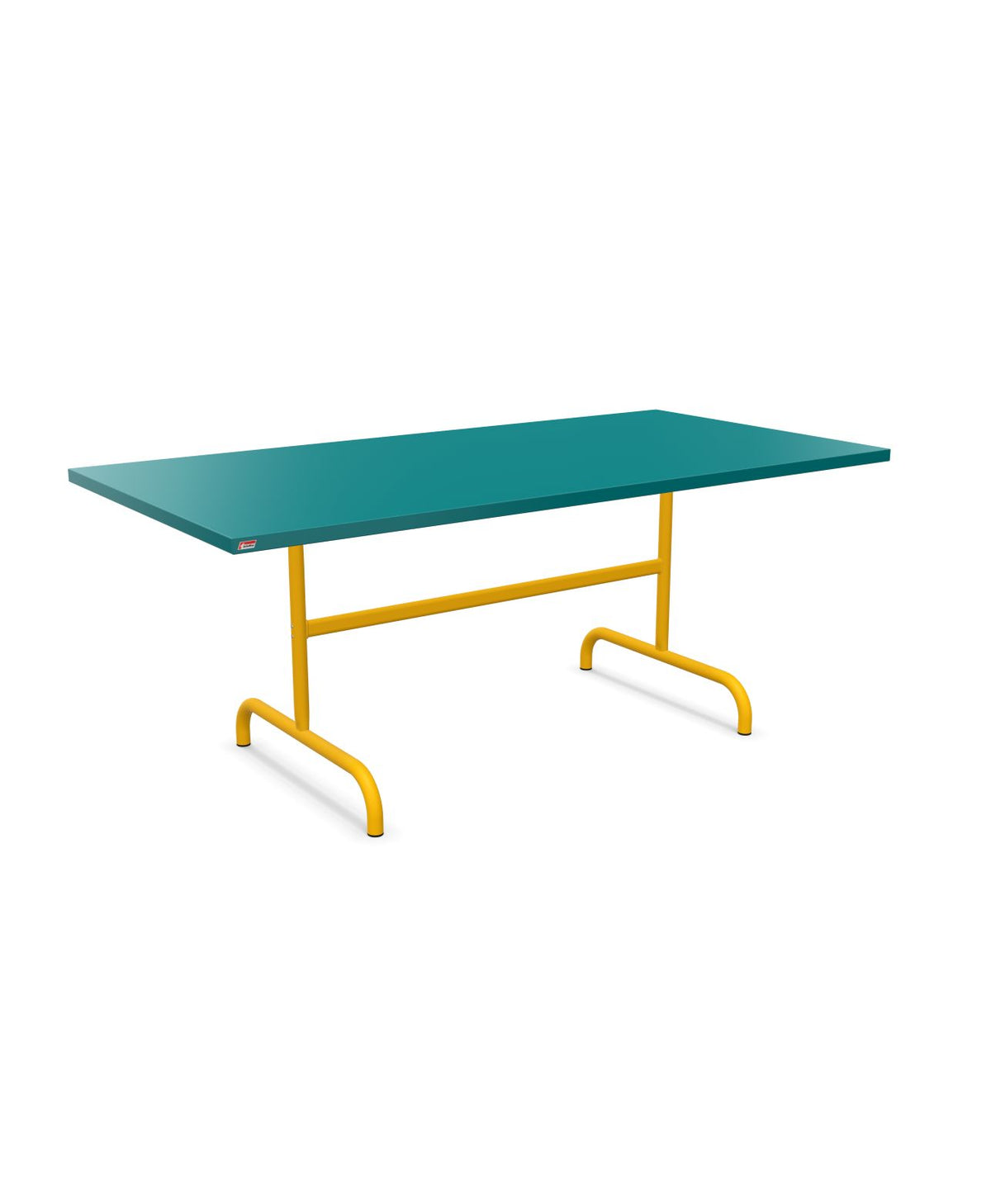 Schaffner Säntis Table repas rabattable 180x90cm Bleu Kali 56 Jaune 11