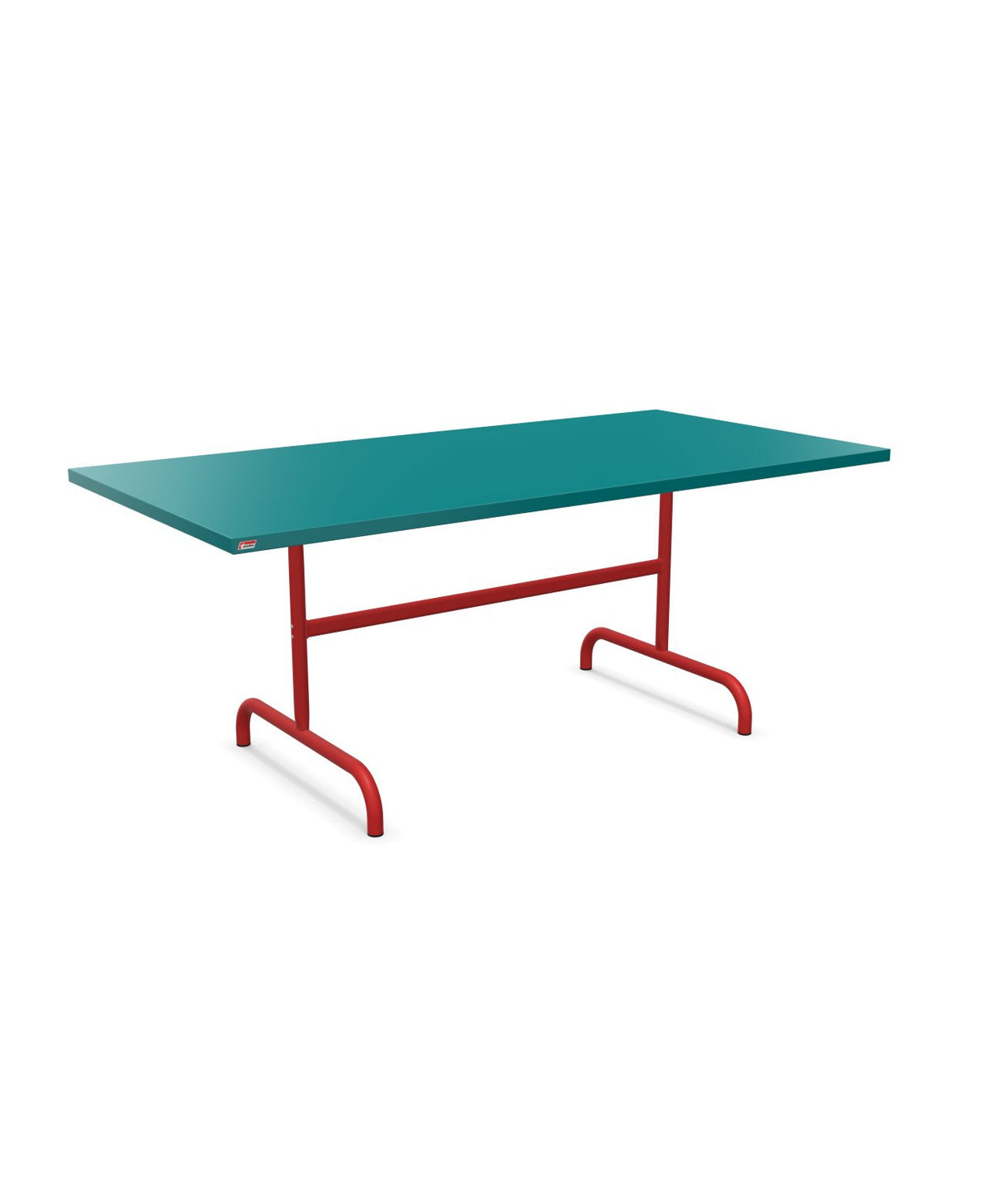 Schaffner Säntis Table repas rabattable 180x90cm Bleu Kali 56 Rouge 30