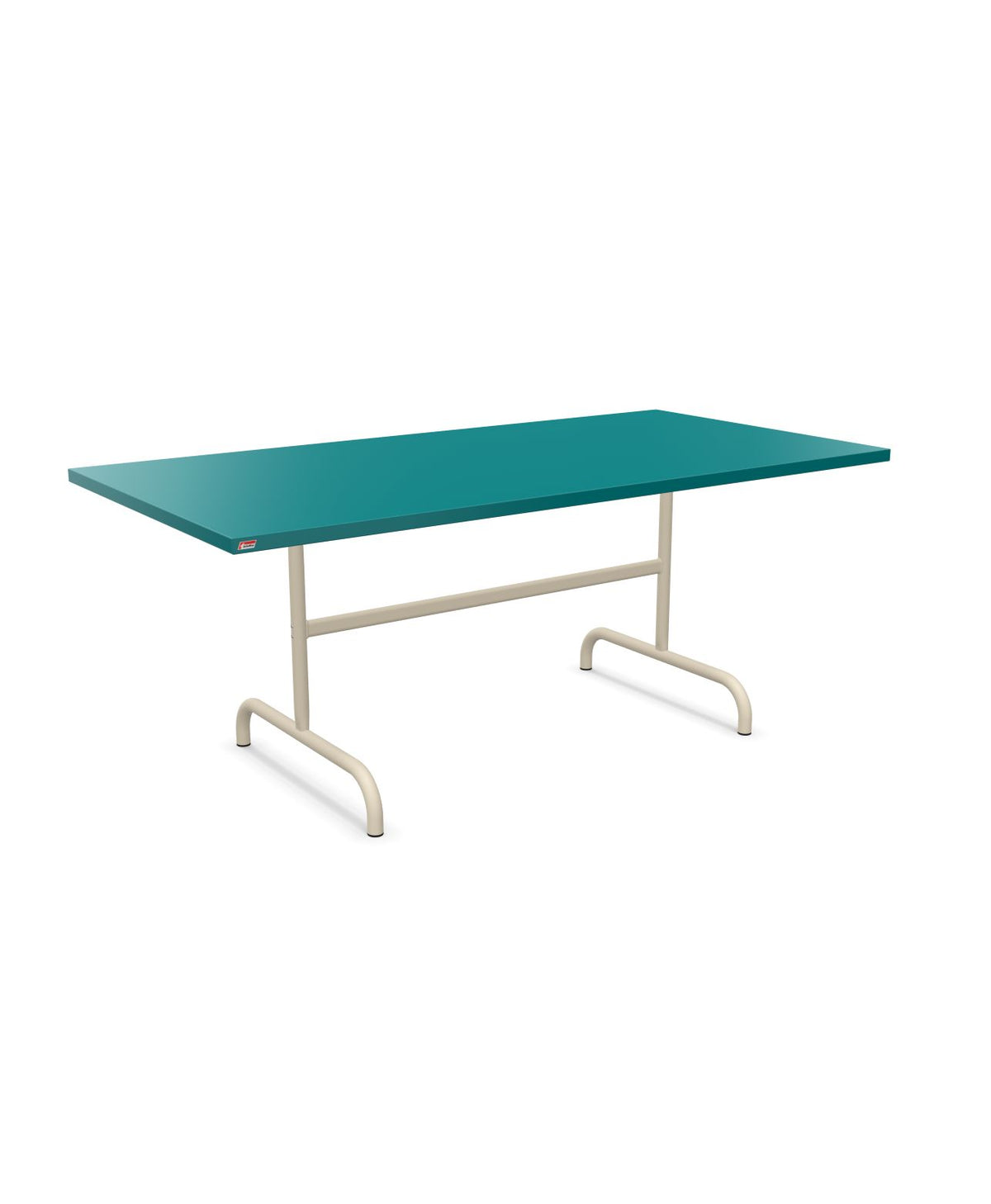 Schaffner Säntis Table repas rabattable 180x90cm Bleu Kali 56 Sable Pastel 15