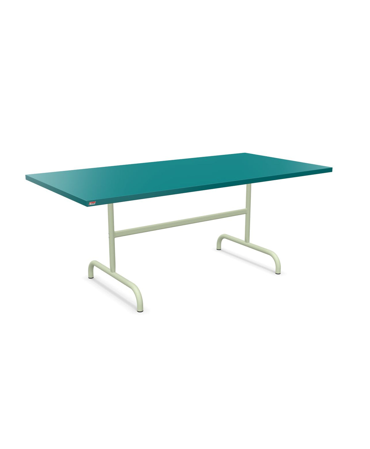 Schaffner Säntis Table repas rabattable 180x90cm Bleu Kali 56 Vert Pastel 64