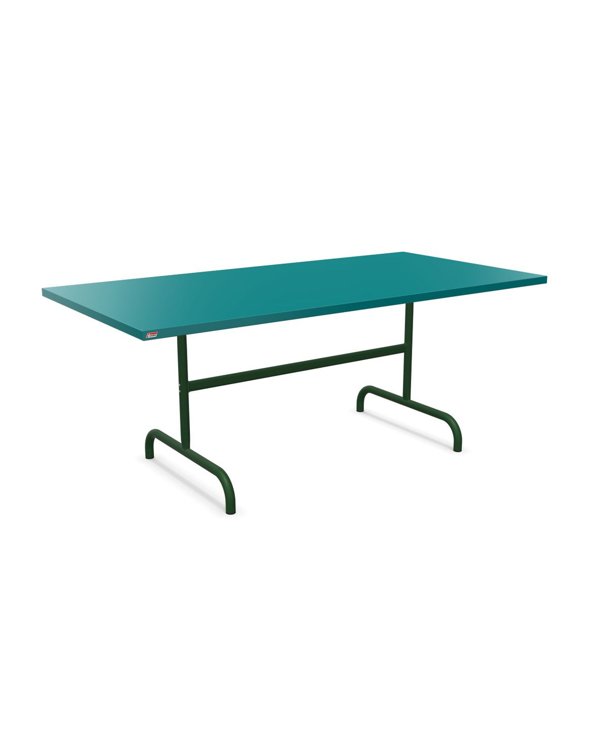 Schaffner Säntis Table repas rabattable 180x90cm Bleu Kali 56 Vert Sapin 66