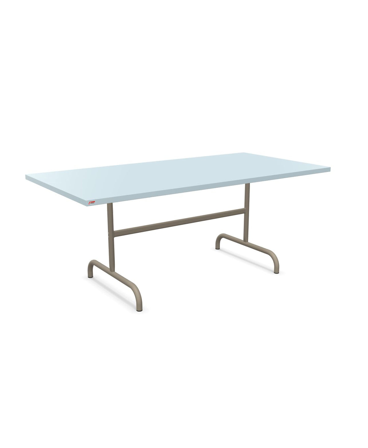 Schaffner Säntis Table repas rabattable 180x90cm Bleu Pastel 51 Champagne 85