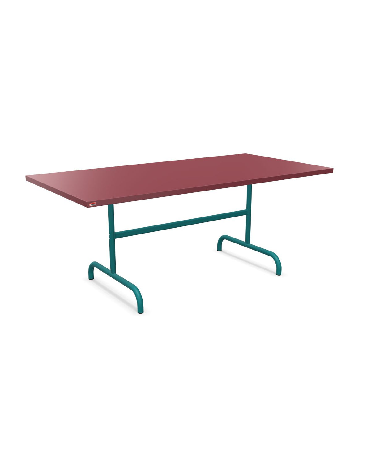 Schaffner Säntis Table repas rabattable 180x90cm Bordeaux 38 Bleu Kali 56