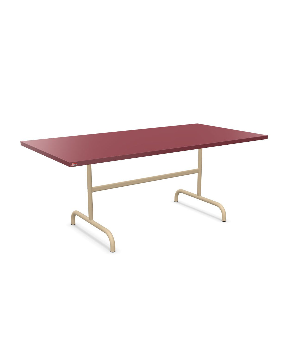 Schaffner Säntis Table repas rabattable 180x90cm Bordeaux 38 Marron Pastel 83