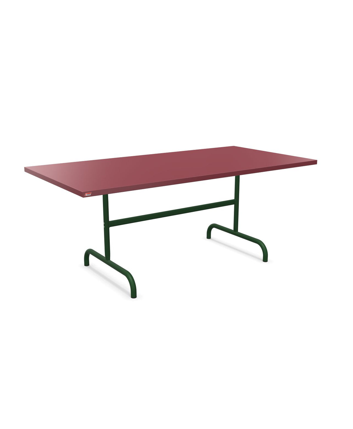 Schaffner Säntis Table repas rabattable 180x90cm Bordeaux 38 Vert Sapin 66