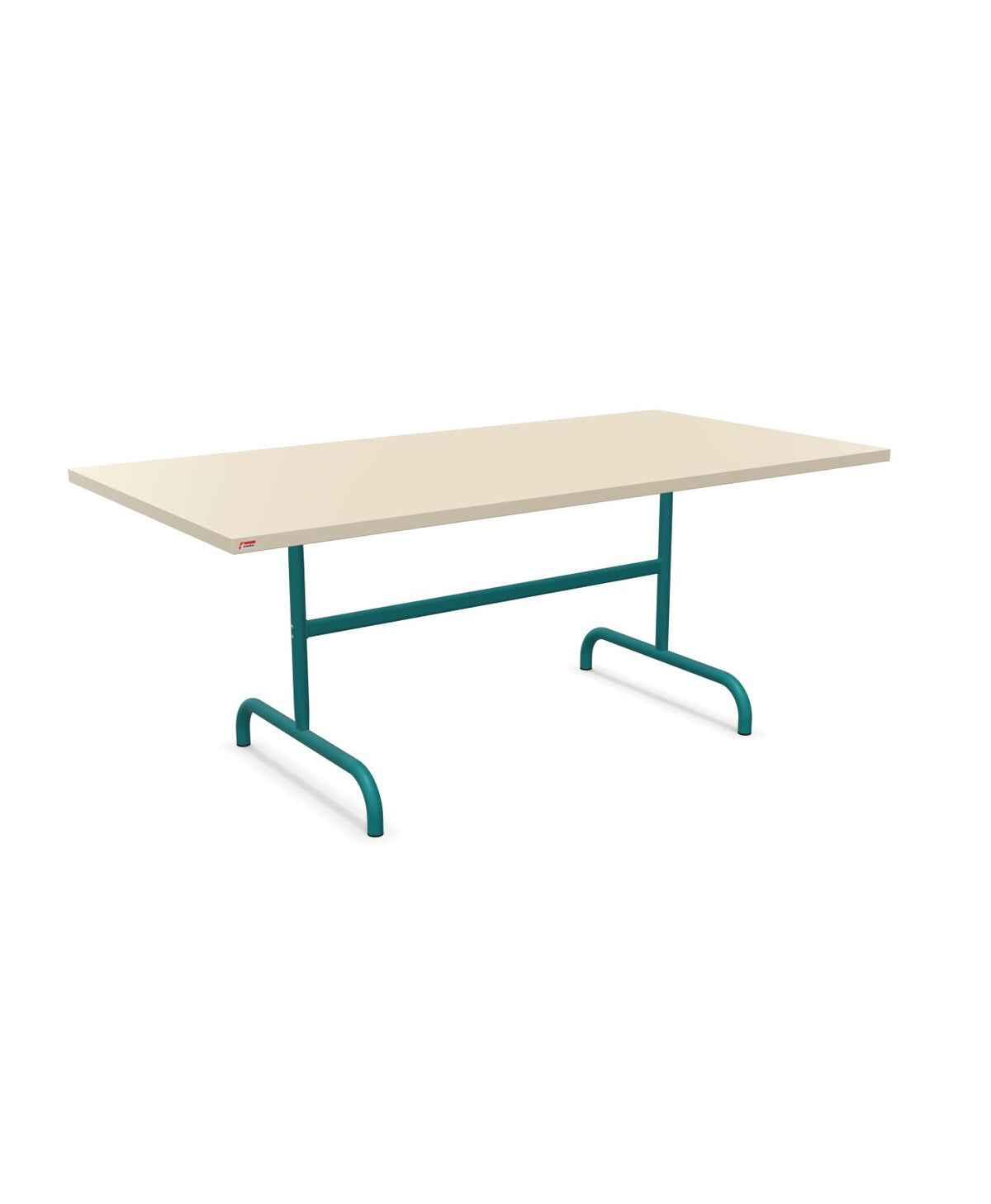 Schaffner Säntis Table repas rabattable 180x90cm Sable Pastel 15 Bleu Kali 56