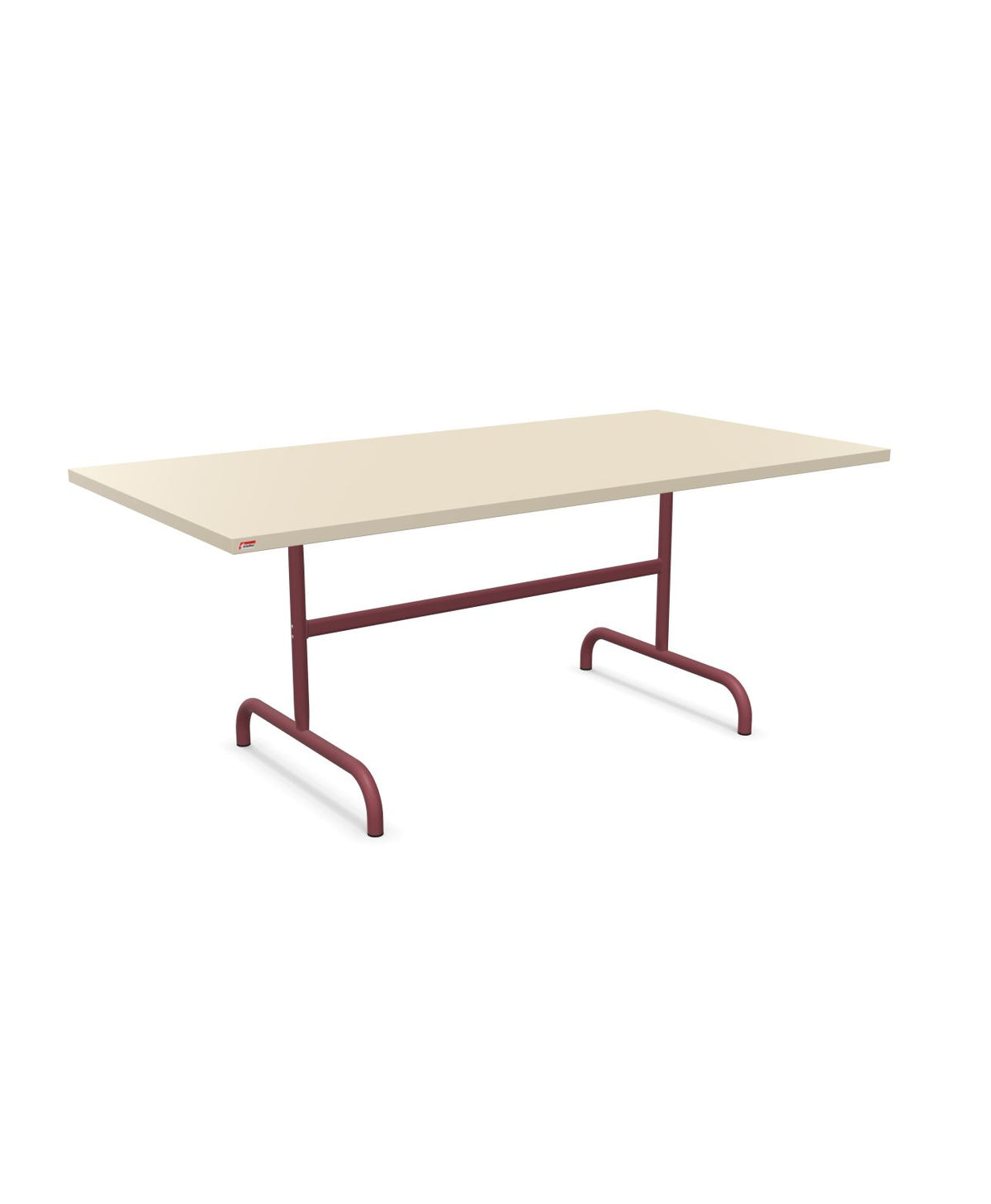 Schaffner Säntis Table repas rabattable 180x90cm Sable Pastel 15 Bordeaux 38