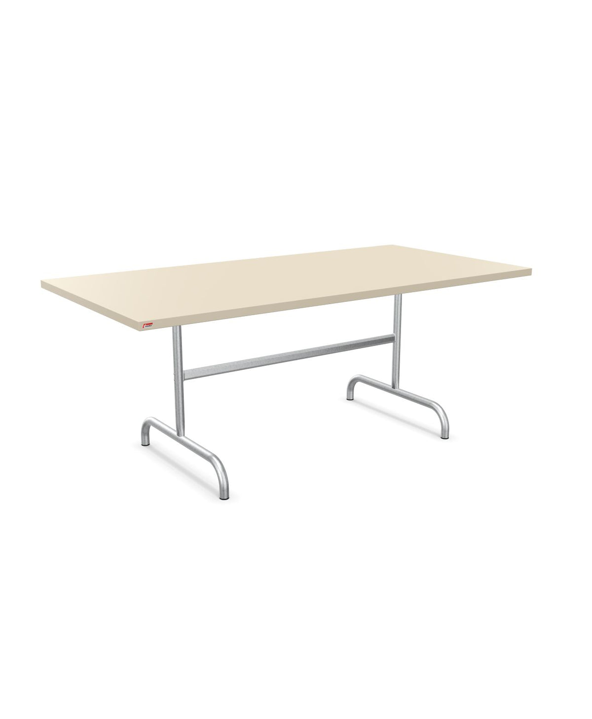 Schaffner Säntis Table repas rabattable 180x90cm Sable Pastel 15 Galvanisé à chaud 02