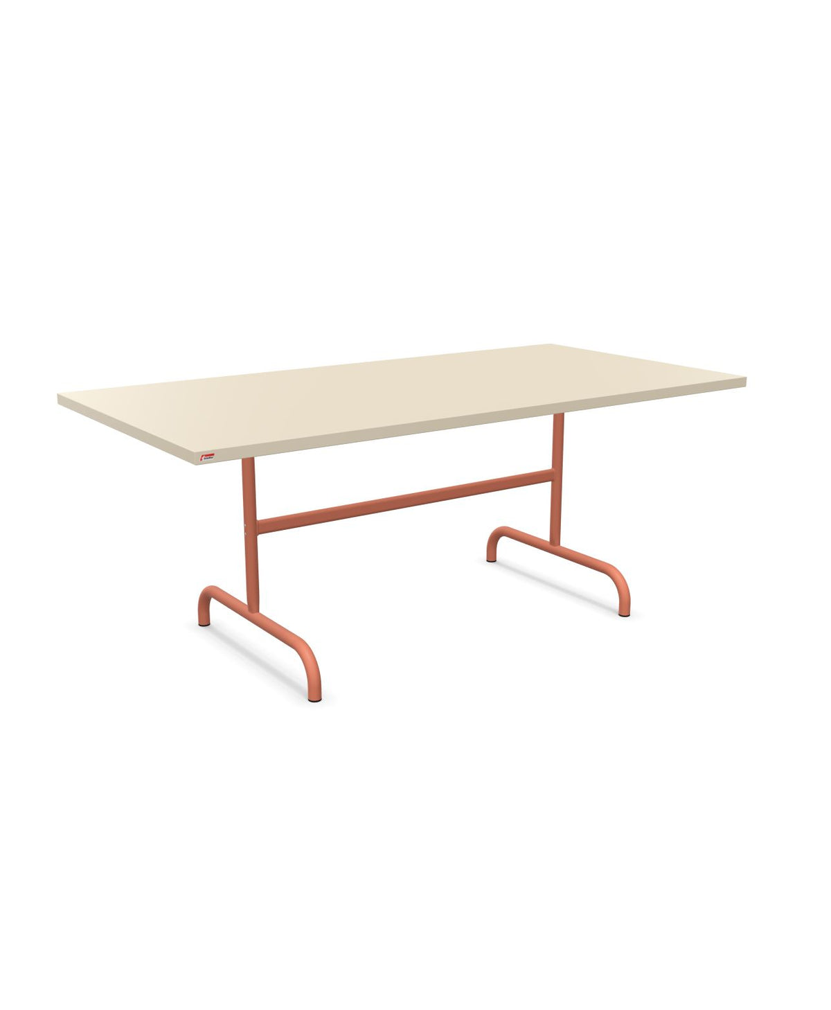 Schaffner Säntis Table repas rabattable 180x90cm Sable Pastel 15 Terracotta 84