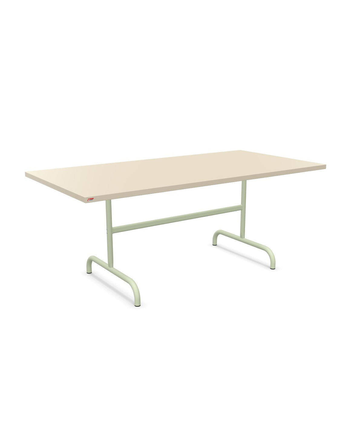 Schaffner Säntis Table repas rabattable 180x90cm Sable Pastel 15 Vert Pastel 64
