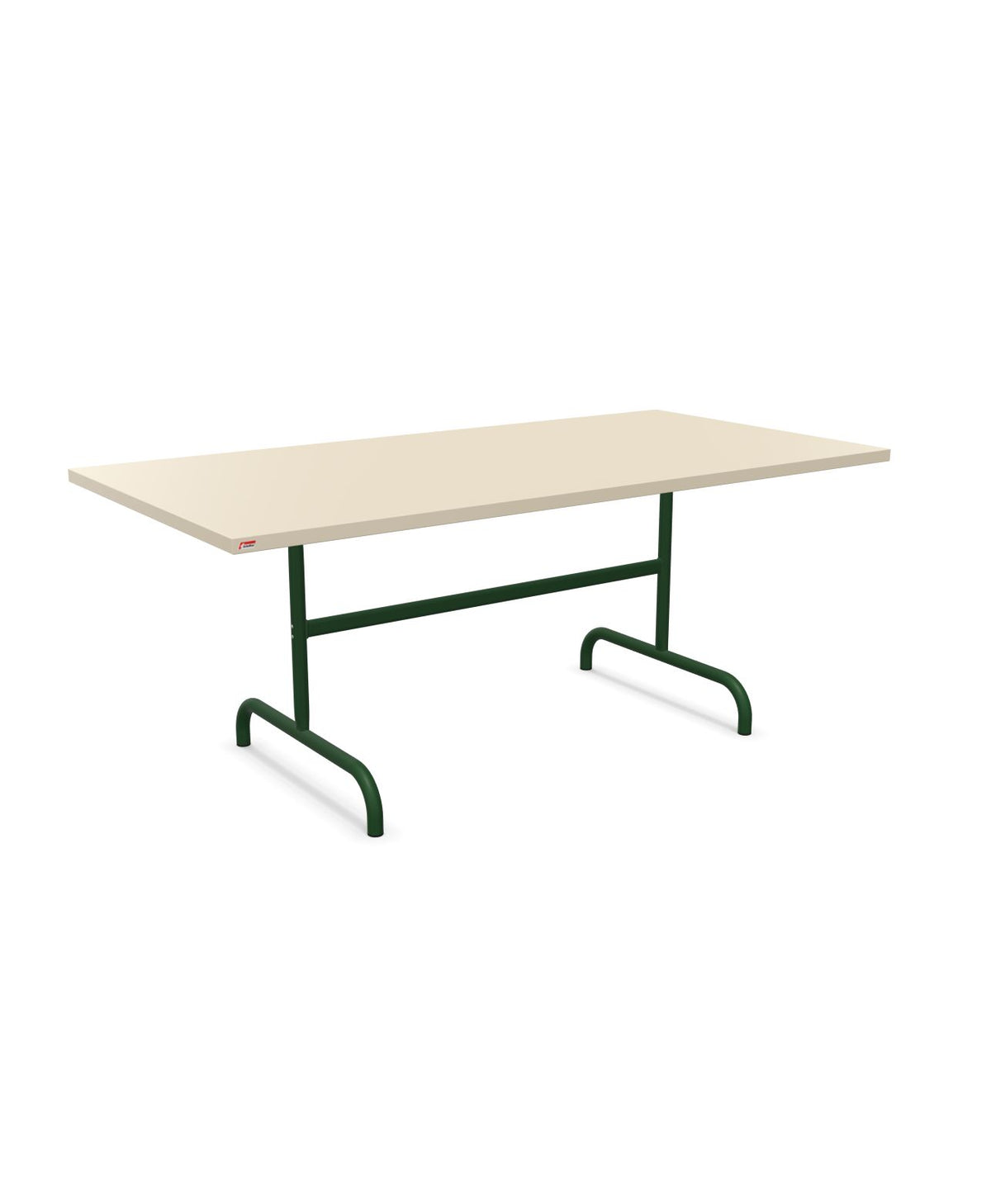 Schaffner Säntis Table repas rabattable 180x90cm Sable Pastel 15 Vert Sapin 66