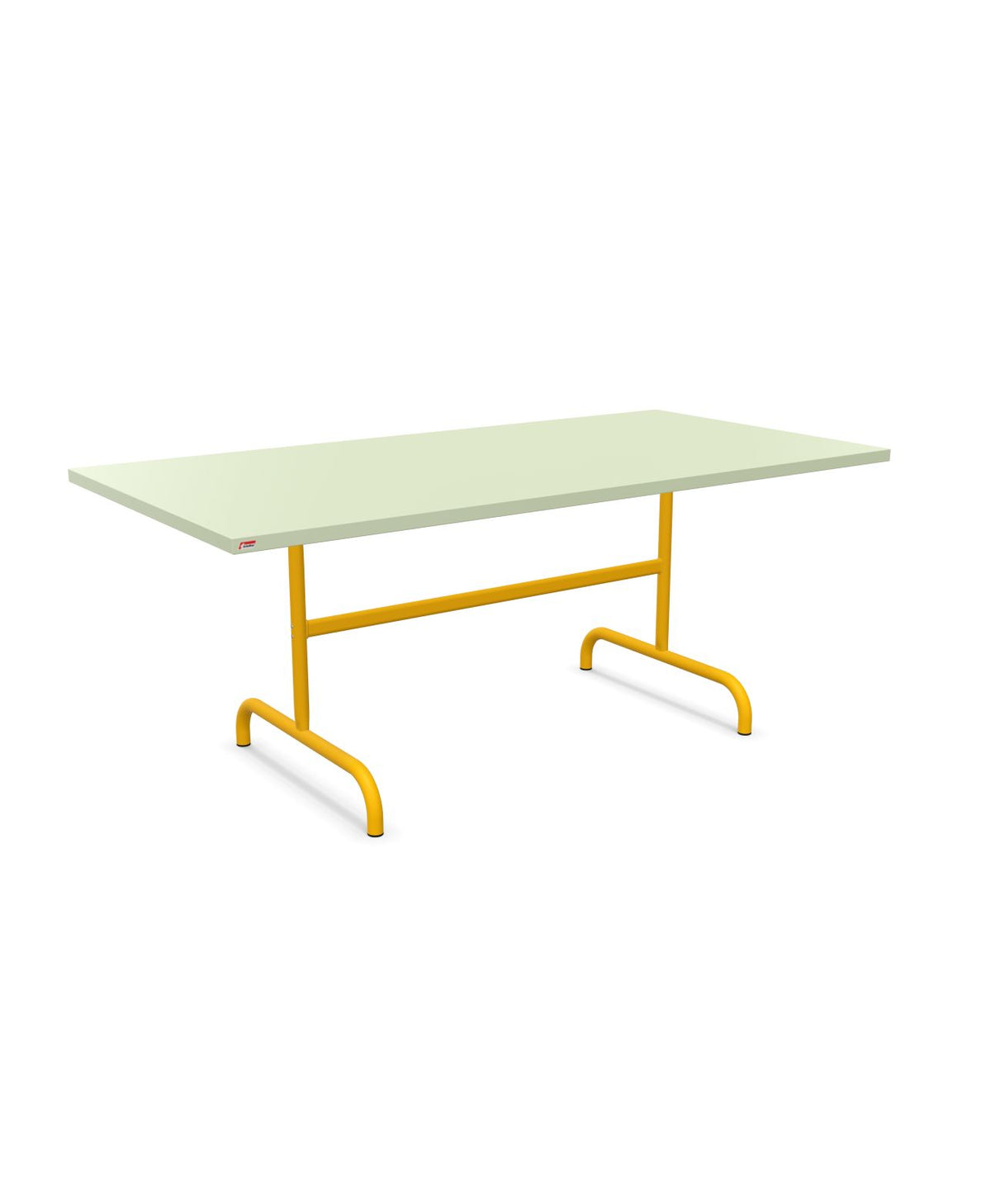 Schaffner Säntis Table repas rabattable 180x90cm Vert Pastel 64 Jaune 11