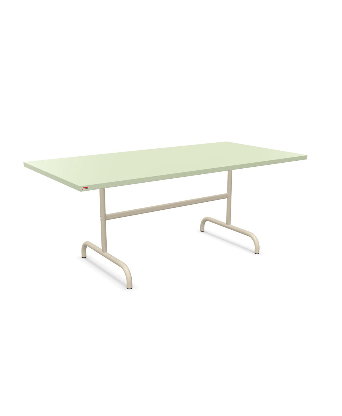 Schaffner Säntis Table repas rabattable 180x90cm Vert Pastel 64 Sable Pastel 15
