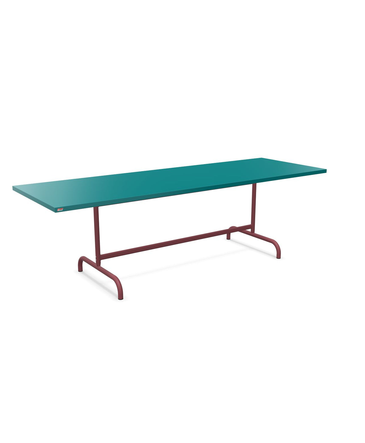 Schaffner Säntis Table repas rabattable 240x80cm Bleu Kali 56 Bordeaux 38