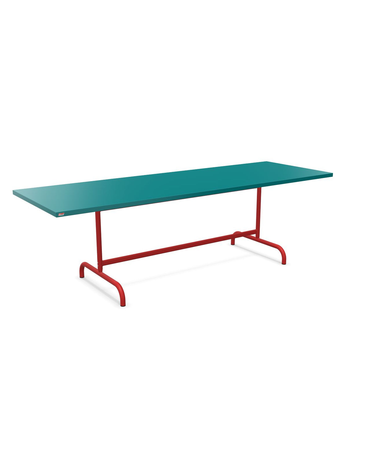 Schaffner Säntis Table repas rabattable 240x80cm Bleu Kali 56 Rouge 30