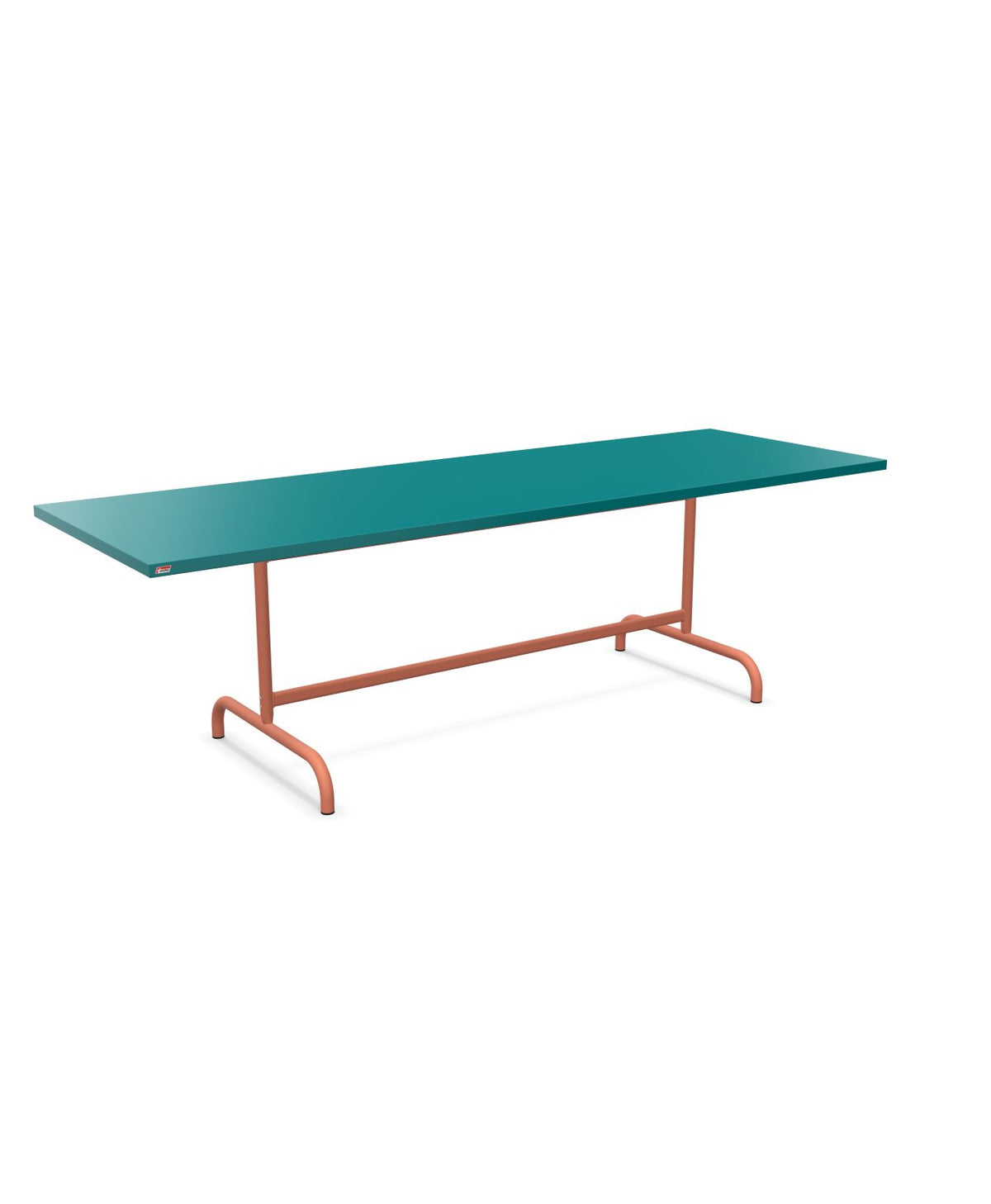Schaffner Säntis Table repas rabattable 240x80cm Bleu Kali 56 Terracotta 84