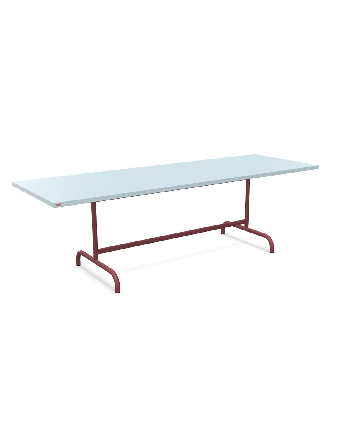 Schaffner Säntis Table repas rabattable 240x80cm Bleu Pastel 51 Bordeaux 38