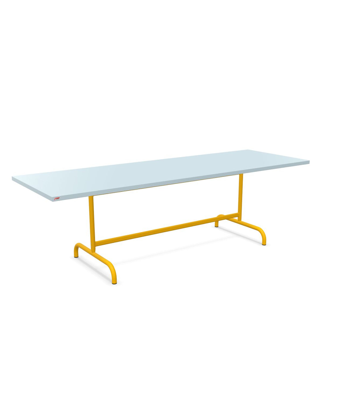 Schaffner Säntis Table repas rabattable 240x80cm Bleu Pastel 51 Jaune 11