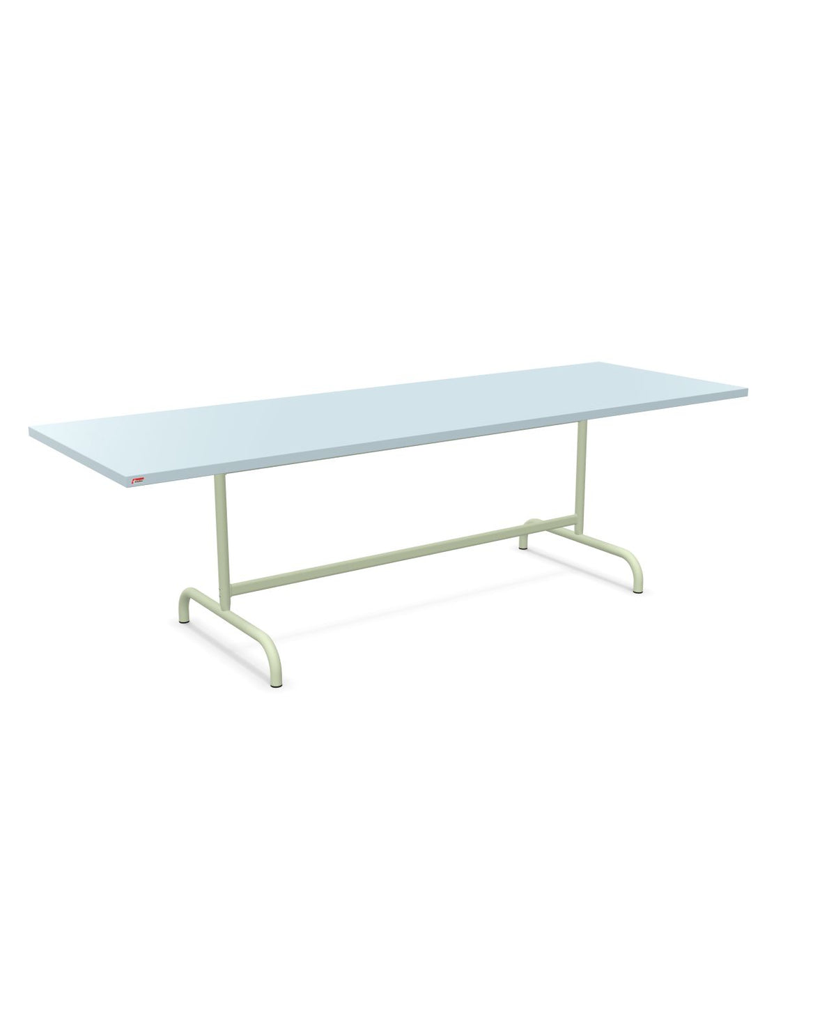 Schaffner Säntis Table repas rabattable 240x80cm Bleu Pastel 51 Vert Pastel 64