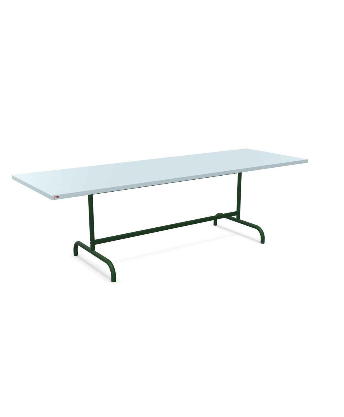 Schaffner Säntis Table repas rabattable 240x80cm Bleu Pastel 51 Vert Sapin 66