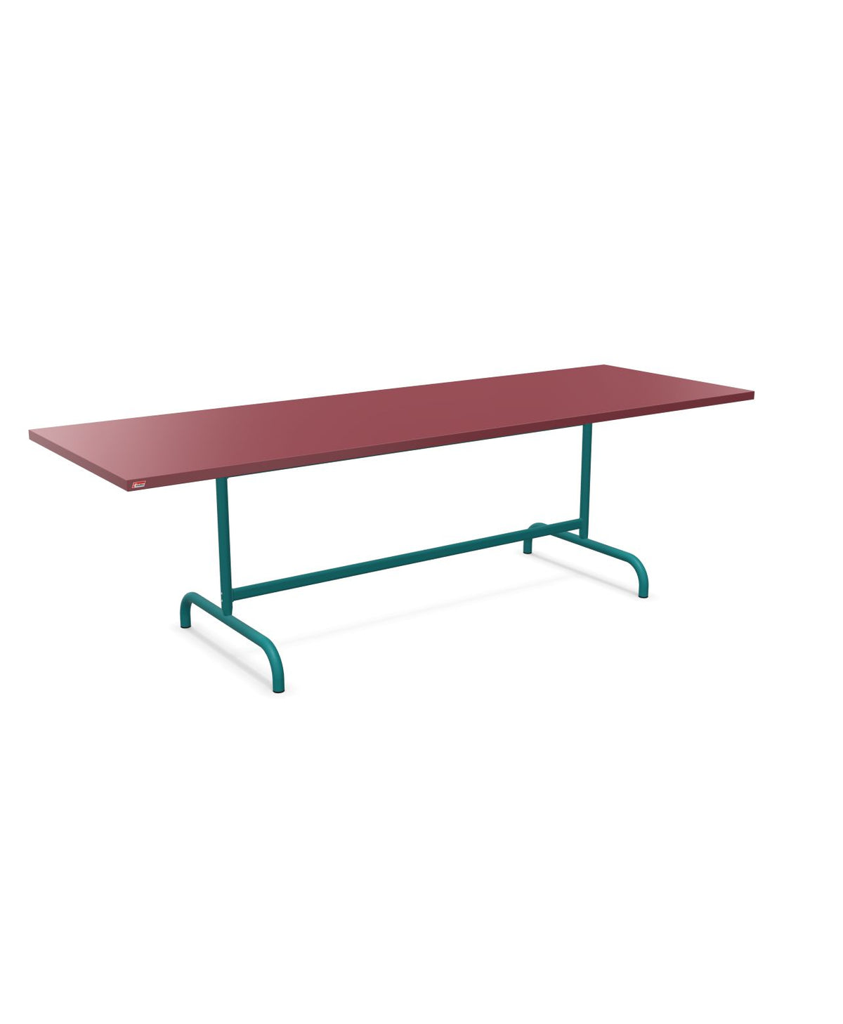 Schaffner Säntis Table repas rabattable 240x80cm Bordeaux 38 Bleu Kali 56