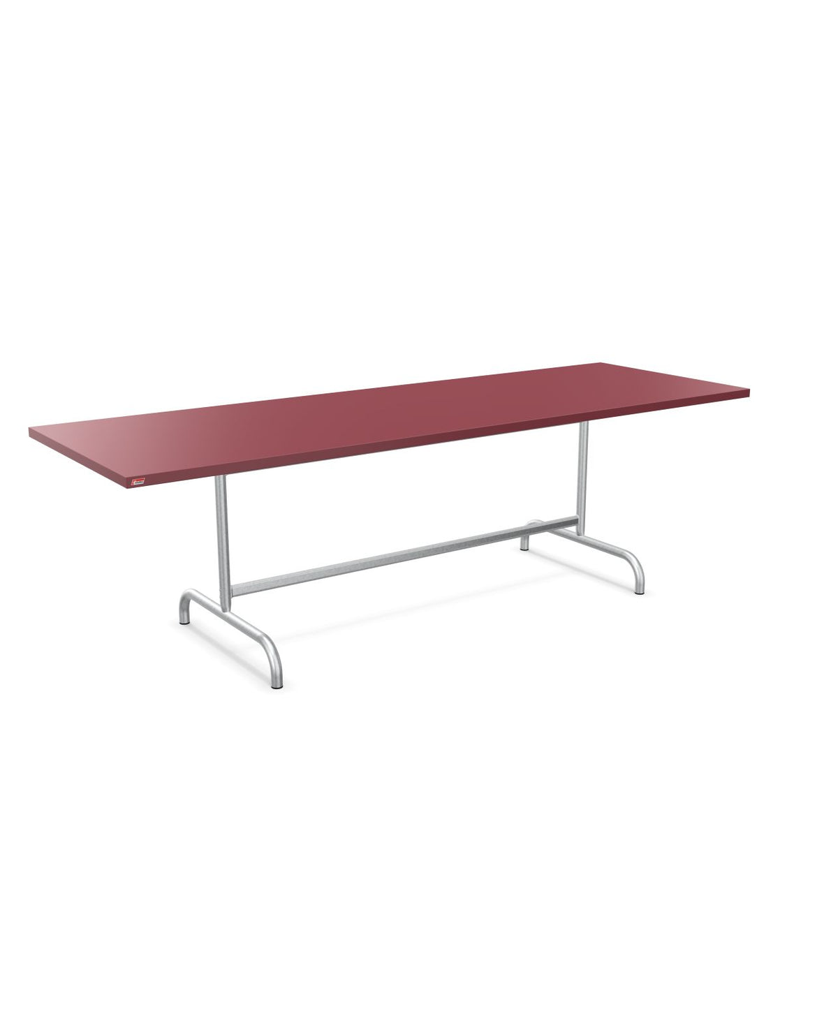 Schaffner Säntis Table repas rabattable 240x80cm Bordeaux 38 Galvanisé à chaud 02