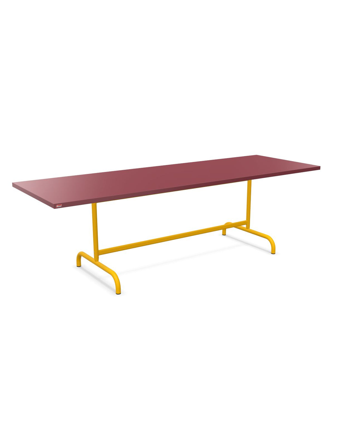 Schaffner Säntis Table repas rabattable 240x80cm Bordeaux 38 Jaune 11