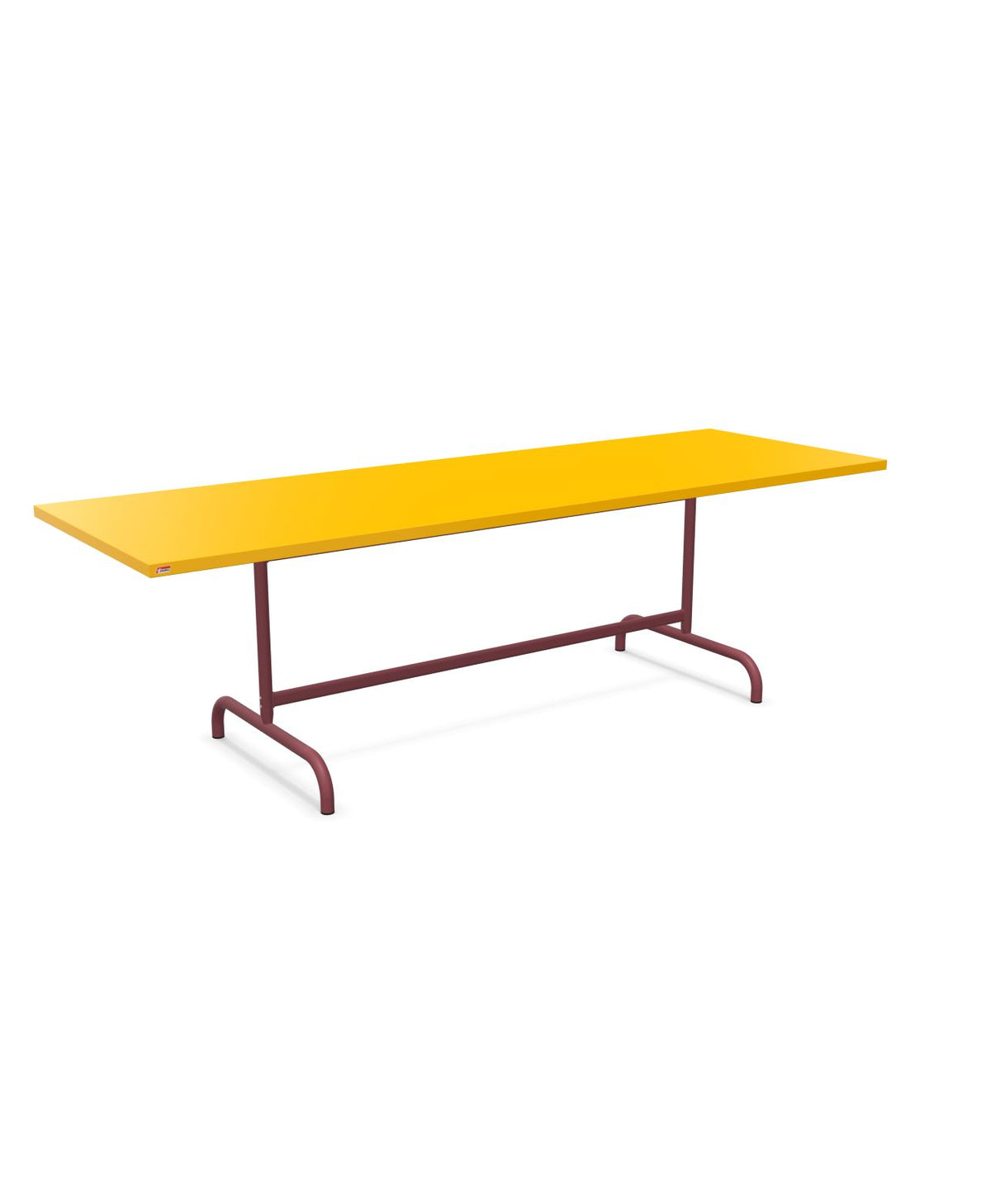 Schaffner Säntis Table repas rabattable 240x80cm Jaune 11 Bordeaux 38